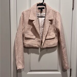 Forever 21 Blush Tweed Blazer